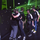 Ad Finem’s Dota 2 team congratulates their opponents, team OG, at the 2016 Boston Major.